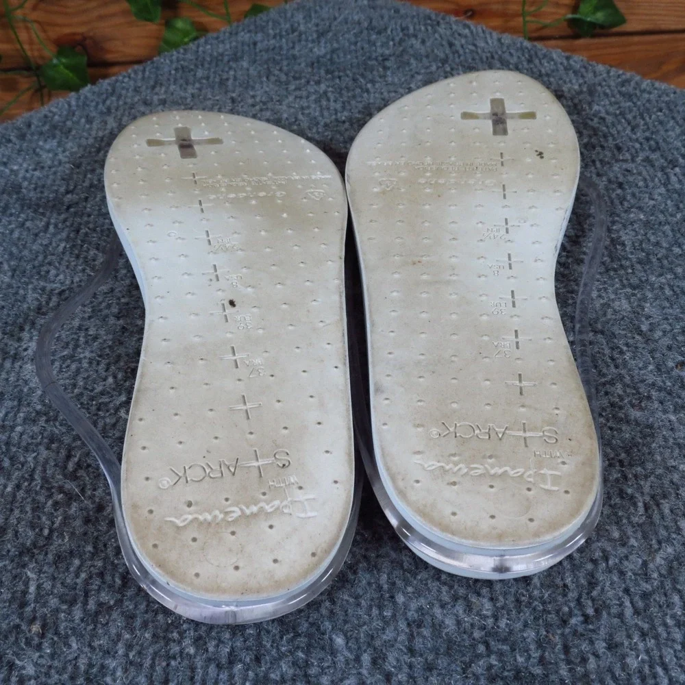 Ipanema Philippe‎ Starck Women Sandal Size 8 Casual Beach Flip Flop White Clear